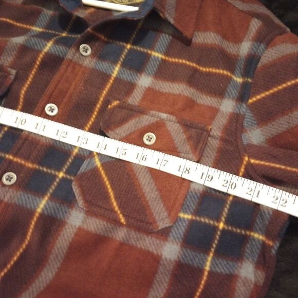 Freedom Foundry plaid fleece button down shirt shacket - Picture 9 of 12